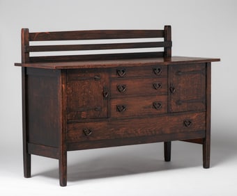 Gustav Stickley #814 1/2 Strap-Hinge Sideboard c1907