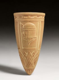 Peters & Reed Egyptian Revival Wall Pocket c1920s