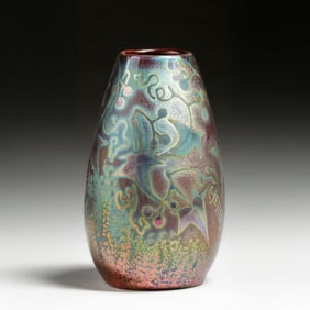 Weller Sicard Iridescent Vase c1905