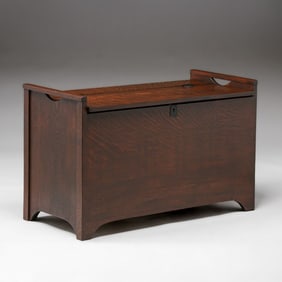 Grand Rapids Oak Blanket Chest c1910