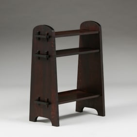 Grand Rapids Oak Tenon & Key Bookshelf c1910