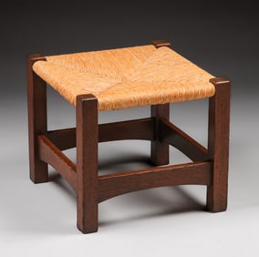 Early Gustav Stickley #728 Footstool c1901