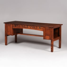 Custom L&JG Stickley #502 72?w Desk c1905