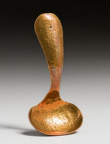 Arts & Crafts Hammered Copper Serving Spoon