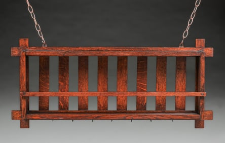 Conrey-Davis – Shelbeyville, IN Oak Hanging Plate Rail c1910