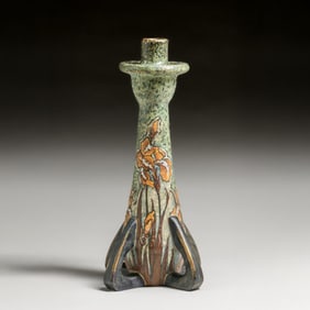 Amphora Pottery Art Nouveau Candlestick c1900