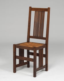 Gustav Stickley Spindled Side Chair c1907