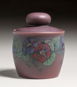 Rookwood Pottery Artist Decorated Wax Matte Humidor 1922