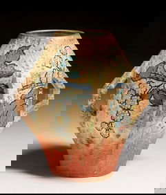 Paul Dachsel Turn Teplitz Amphora Four-Handled Vase c1900s