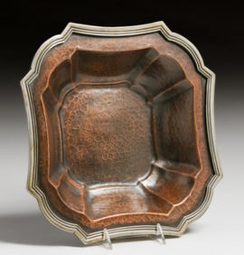 Joseph Heinrichs Hammered Copper & Silver Bowl c1905