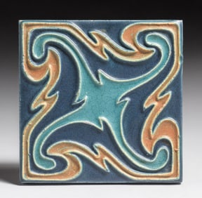 Rookwood Faience Three-Color Tile c1910s