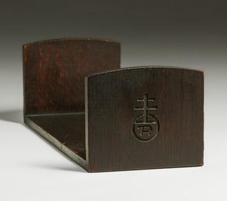 Roycroft Oak Table-Top Bookrack c1910s