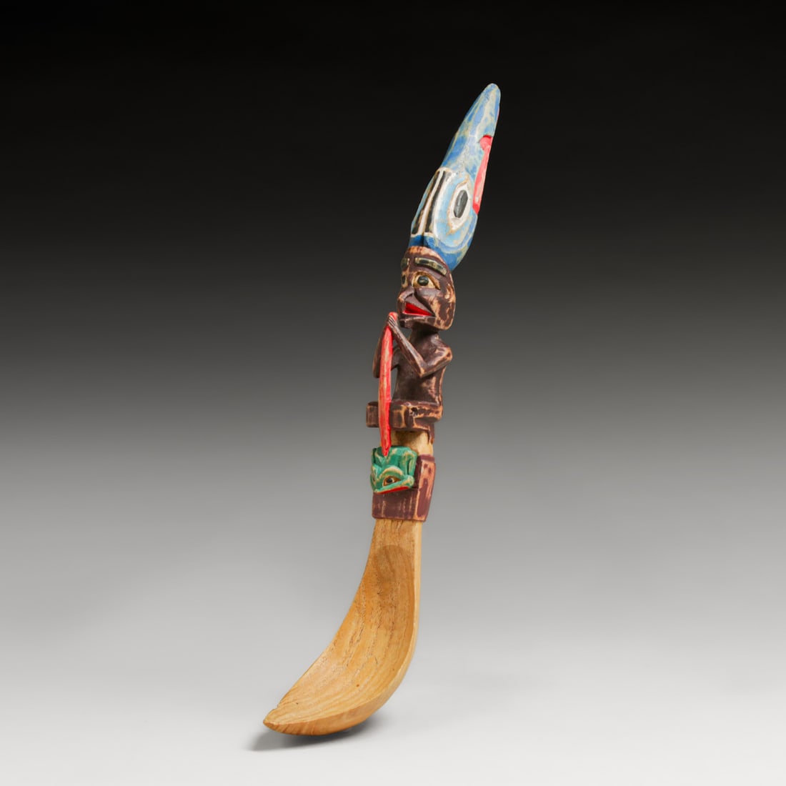 Northwest Coast Native American Carved Ceremonial Spoon (1 of 4)