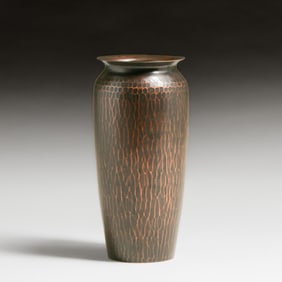 Roycroft Hammered Copper Vase c1920s