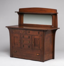 Limbert #1443 Six-Drawer Long Corbel Sideboard c1910