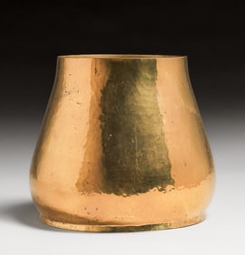 Dirk van Erp Hammered Copper & Brass Vase c1930s
