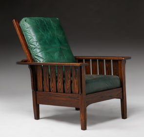 Arts & Crafts Slatted Morris Chair c1905