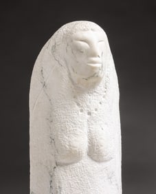 Ancient Egyptian Ushabti Hand-Carved Marble Figure