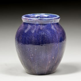 Fulper Pottery Chinese Purple Glazed Vase c1910s