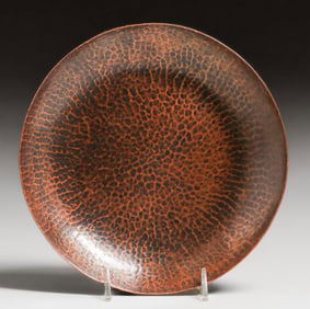 Jarvie - Chicago Hammered Copper Tray c1910