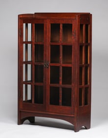 Gustav Stickley #815 Two-Door China Cabinet c1910