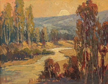 James Armstrong California Painting "Russian River near Guerneville" c2010s