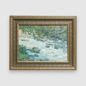 Karl Franz Koch (1888-1975) Oregon Gauche Painting 1927