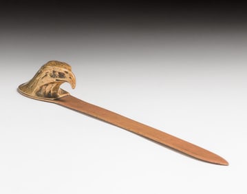 Art Nouveau Bronze Eagle Lettle Opener c1900s