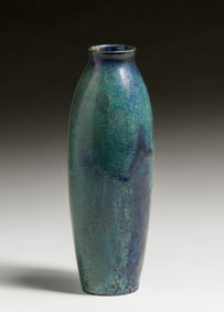 Alphonse Cytere - French Blue Crystalline Vase c1910