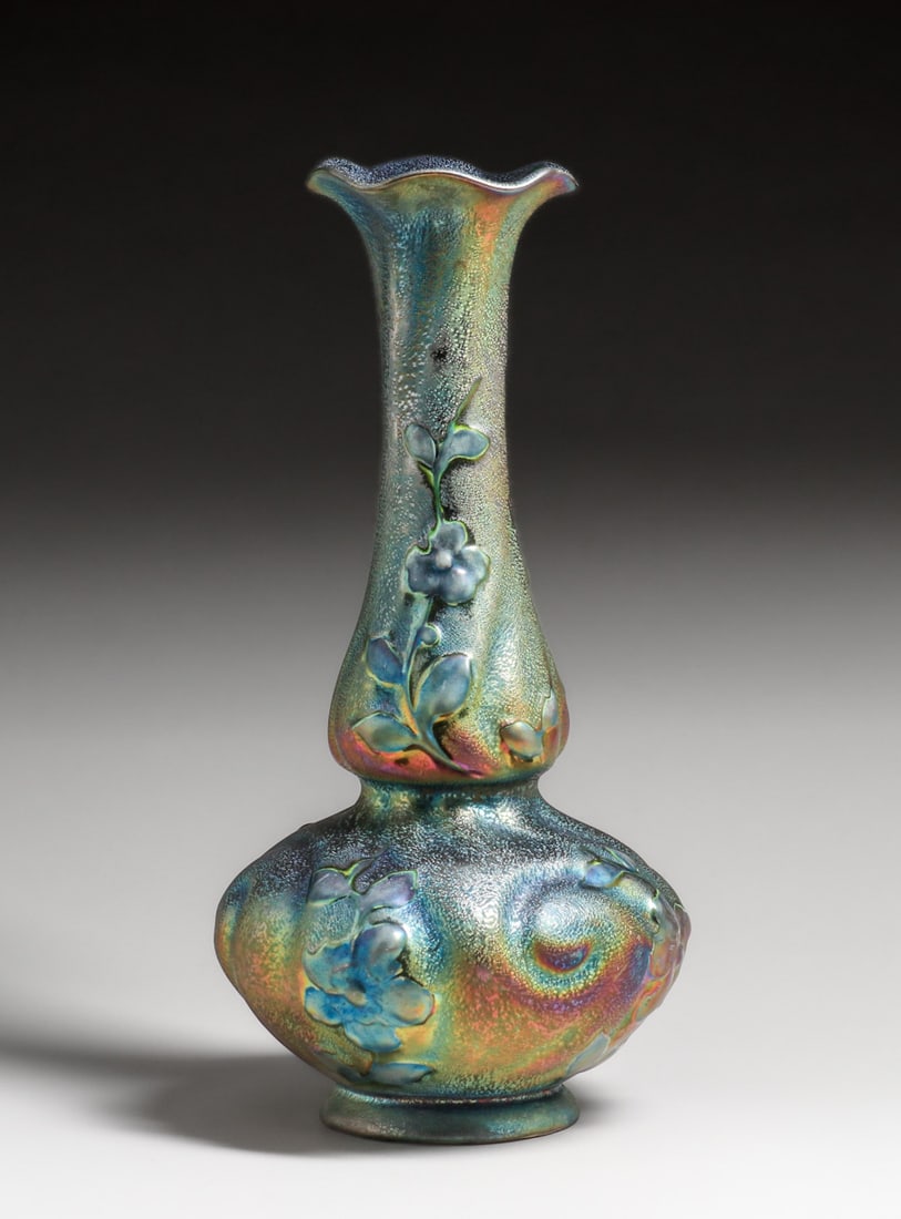 Heliosine – Austrian Art Nouveau 16" Vase c1900s (1 of 4)