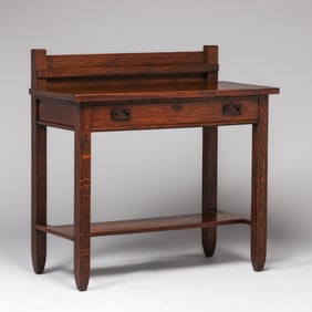 Roycroft One-Drawer Oak Server c1910