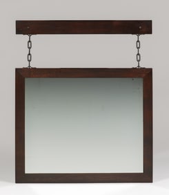 Roycroft Oak Hanging Mirror c1910