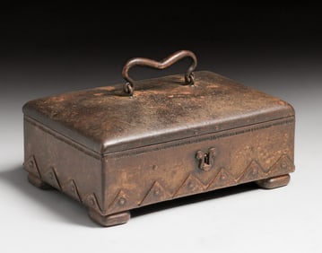 Carl Wyland - German Art Deco Hand-Forged Iron Box c1920s