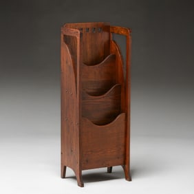 Lakeside Crafts Shop Cutout Magazine Stand c1910