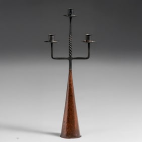 Taidetakomo Hakkarainen – Finnish Artist Modernist Candlestick c1930s