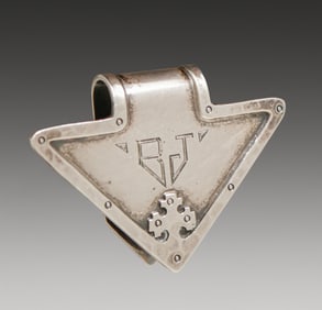 R. Wallace & Sons Sterling Silver "Carmel" Dress Clip c1910s