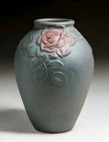 Large Weller Pottery Fru Russett Vase c1910