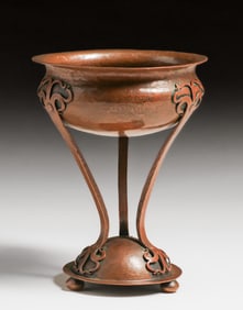 Walter Dyke Carter (British 1894-1966) Manchester Art School Hammered Copper Chalice 1912-1913