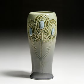 Weller Jewel Pottery Art Nouveau Vase c1910