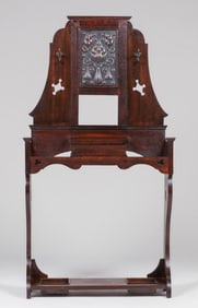 English Arts & Crafts Oak Hall Tree c1900