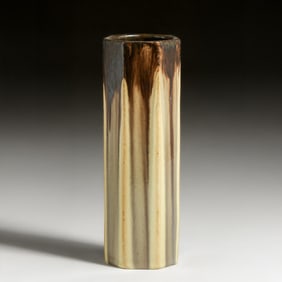 Fulper Pottery Seven-Sided Vase c1910s