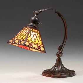 Handel Overlay Desk Lamp c1910