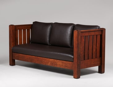 L&JG Stickley #281 Evenarm Settle c1905-1907