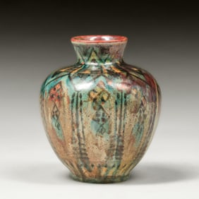 De Distel - Amsterdam Art Nouveau Ceramic Vase c1900s