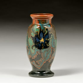 Zenith Gouda Art Pottery Art Nouveau Vase c1920s