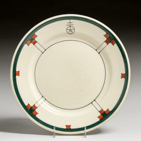 Roycroft Buffalo China Plate c1920s