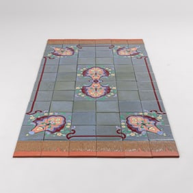 Extremely Rare Malibu Carpet Tile Set c1926