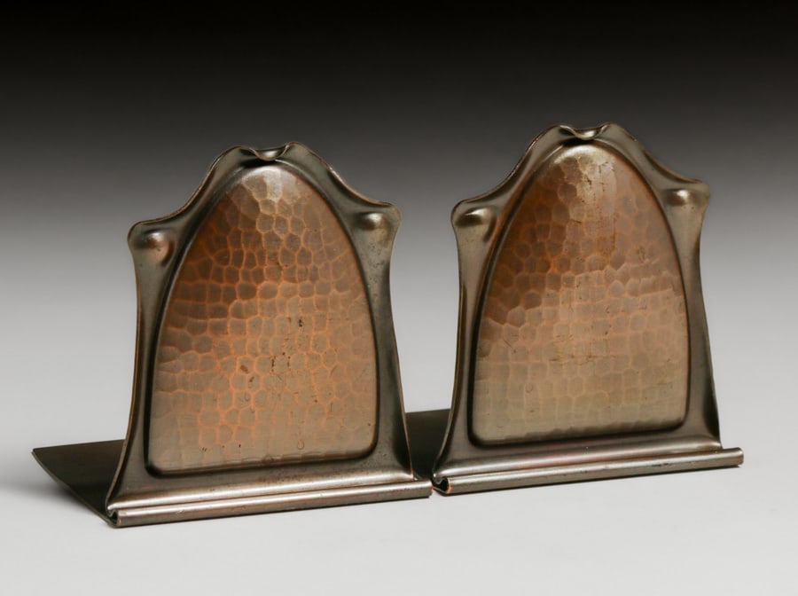 Roycroft Hammered Copper Bookends c1920s (1 of 3)