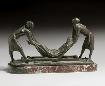 David Warren Seyler (1917–2010) Bronze Sculpture "Entombment" Florence c1962