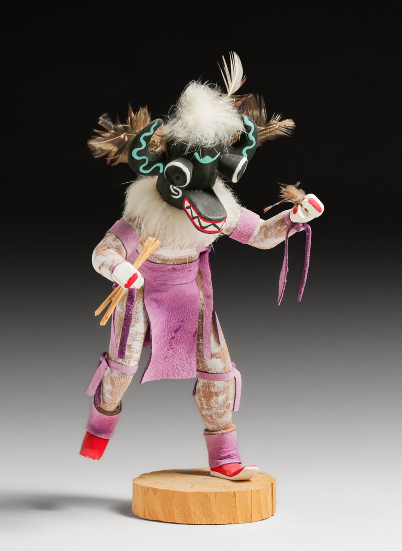Luanne Martinez Hopi Kachina Doll "Black Ogre" 2003 (1 of 7)